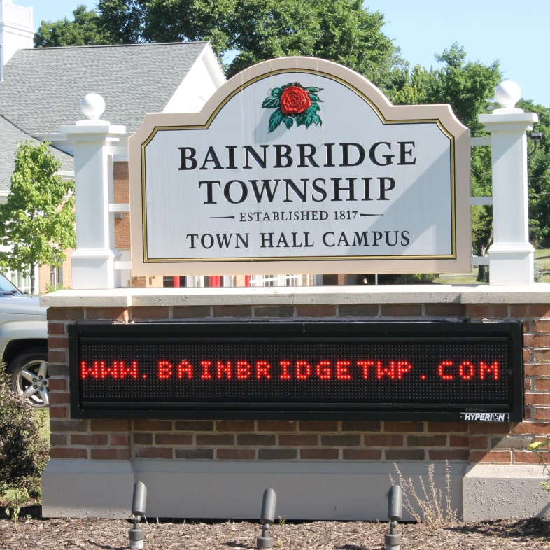 bainbridge town hall sign